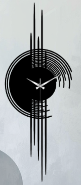 Dekoratif Metal Kesim Saat model 9